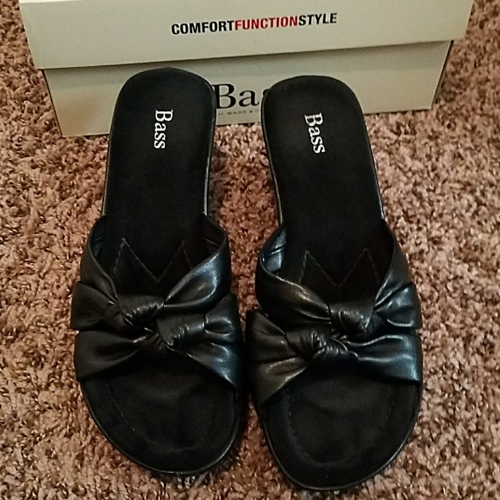 Slip on sandals with wedge